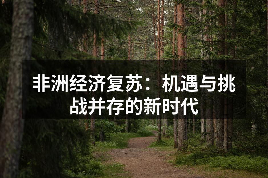 非洲经济复苏：机遇与挑战并存的新时代