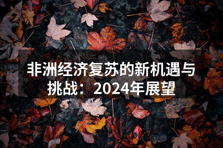 非洲经济复苏的新机遇与挑战：2024年展望